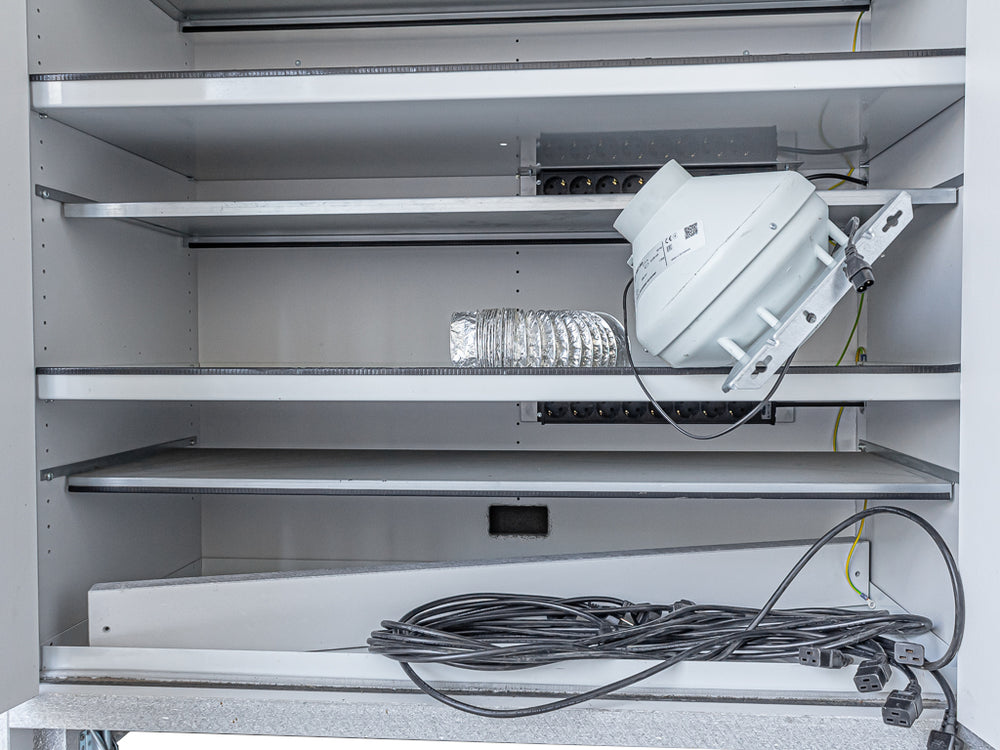 Ремаркетиран PRIORIT PRIOCAB Typ90 LI-ION пожаробезопасен шкаф - в отлично състояние