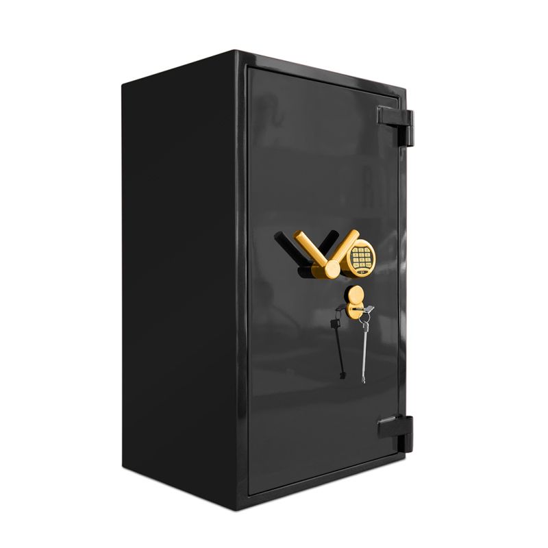 Луксозен сейф Fort M 99 EL GOLD Черен лак / кожа